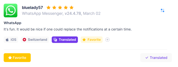 Translate your Competitors' Reviews