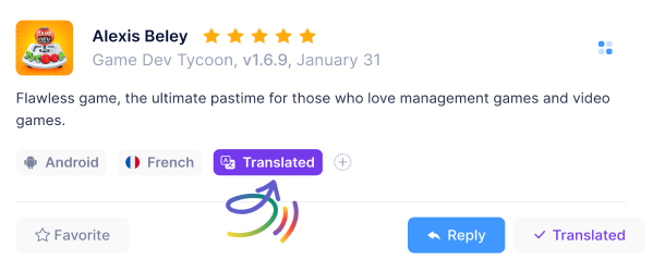 Translate your App Reviews